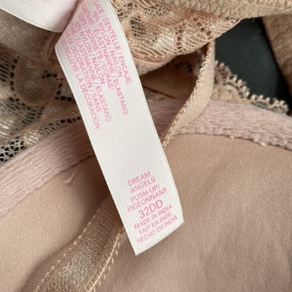 VICTORIA'S SECRET 32DD Nude Beige Push Up Bigeonnant Bra Cup Underwire - Picture 7 of 9